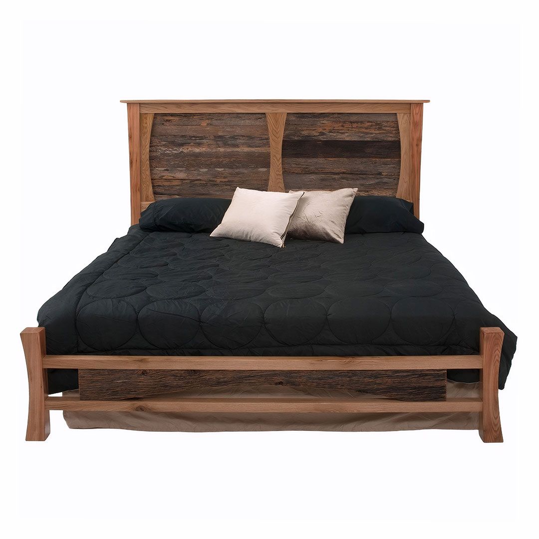 RUSTIC CRAFTSMAN FENCE RAIL PANEL BED