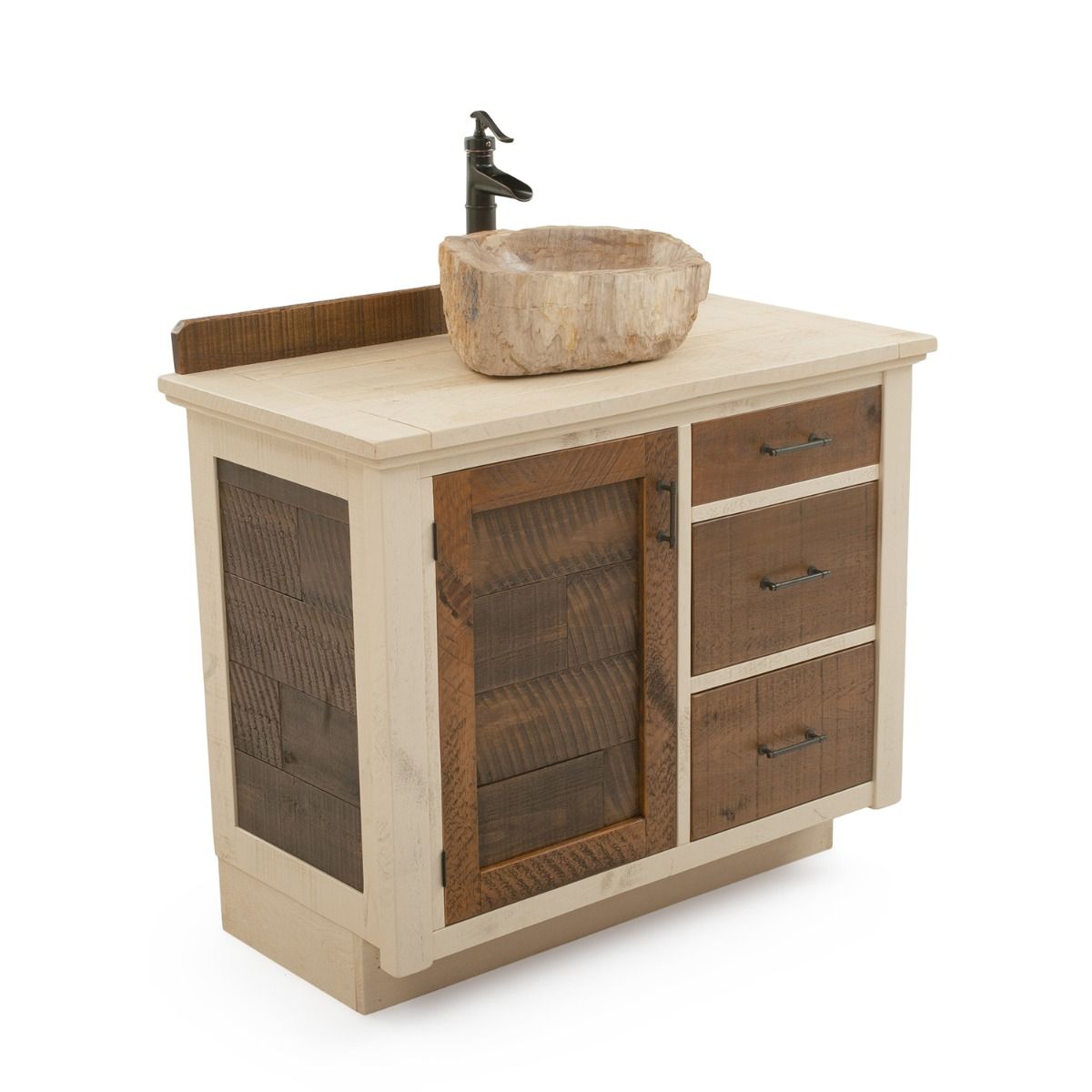 Rustic Antique Farmhouse Vanity, image size:1200x1200