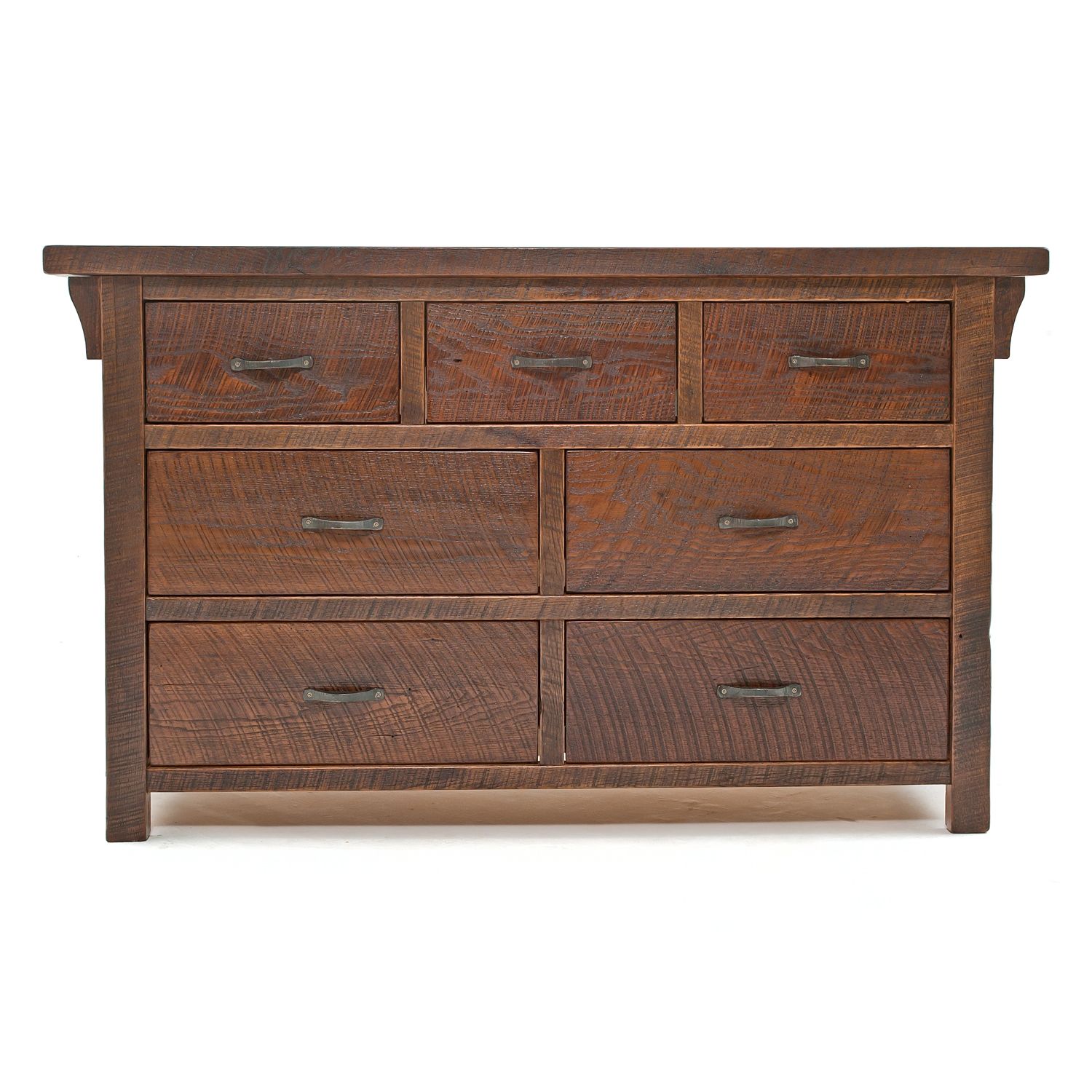 OAK MEADOWS 7 DRAWER RECLAIMED BARN WOOD DRESSER
