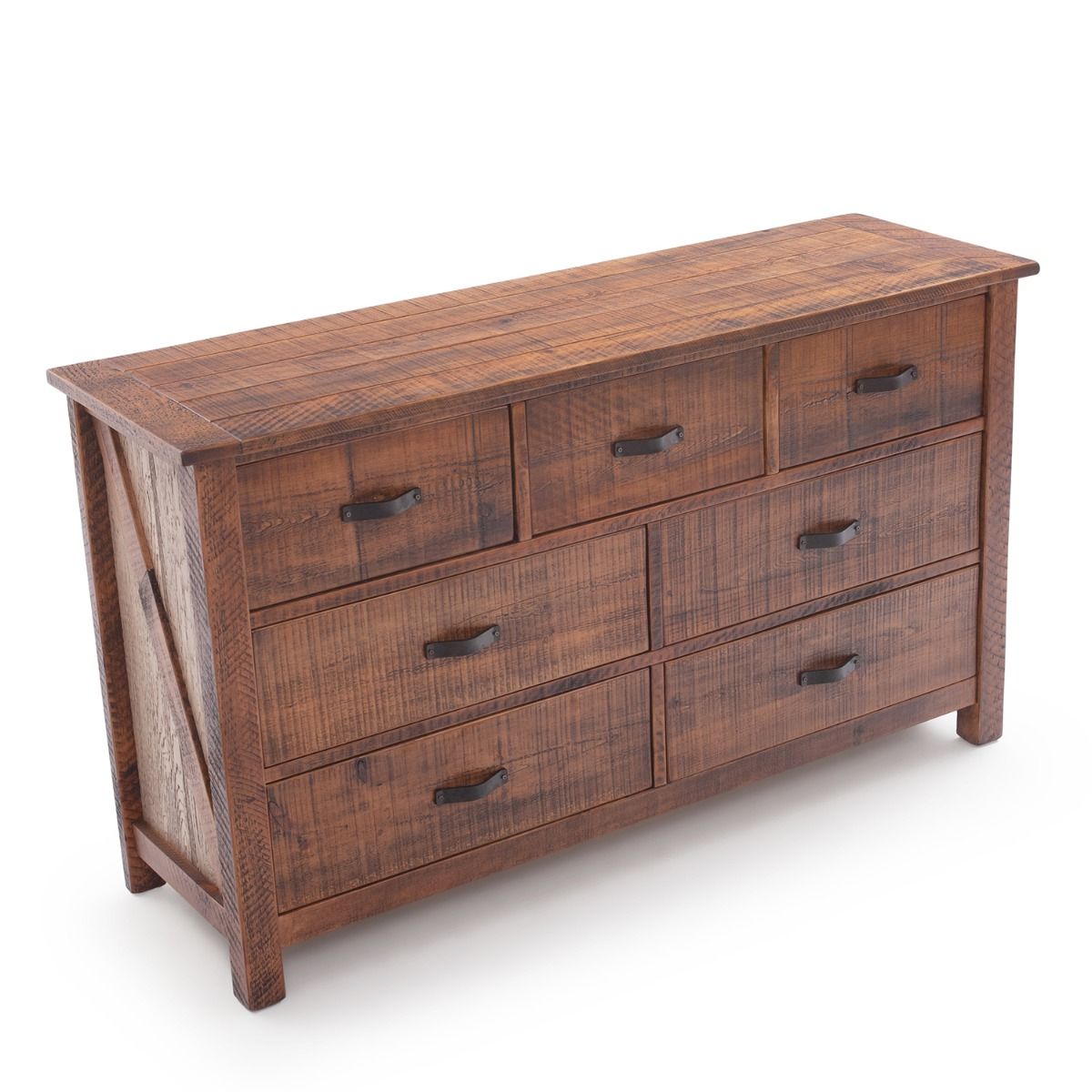 RUSTIC WHITEWASH RANCHERO BARNWOOD DRESSERS
