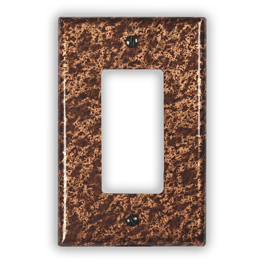 Sandstorm Single Rocker/GFI Copper Switch Plate