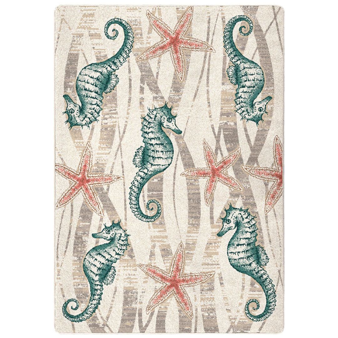 Fairpoint Sea Rug Seaweed Seahorse Mineral Area Rugs