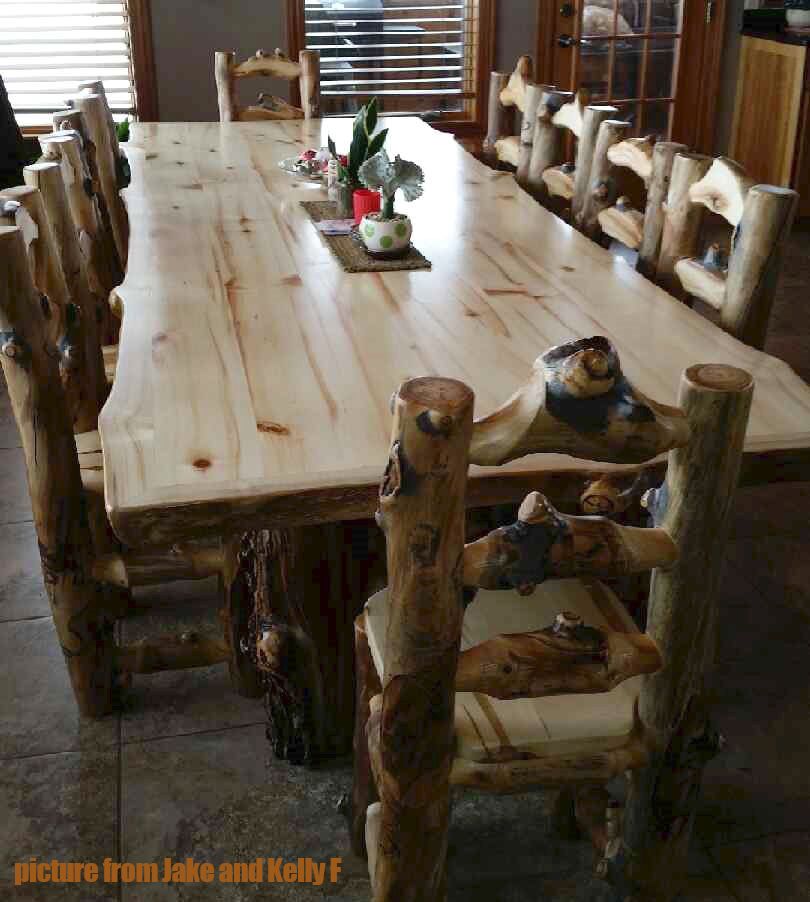 Aspen Log Extra Character Dining Table