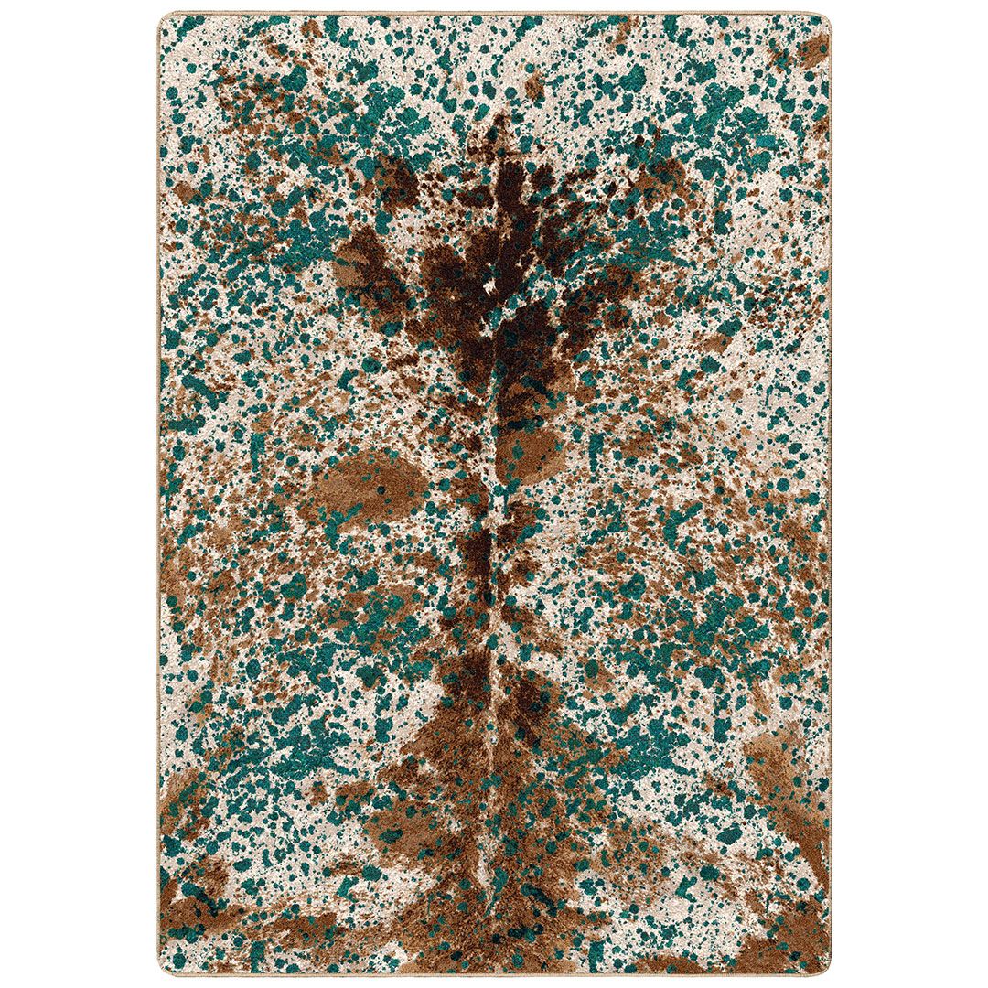 Sand Spatter Pattern Rug Splatter Cowhide Rug Collection - Western Rugs
