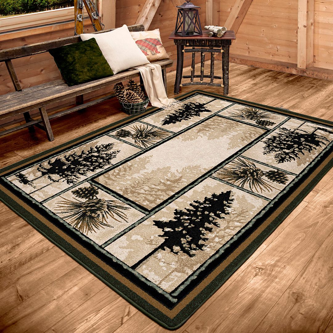Pines Collection Ripple Rug Stoic Pines Rug Collection - Cabin Rugs