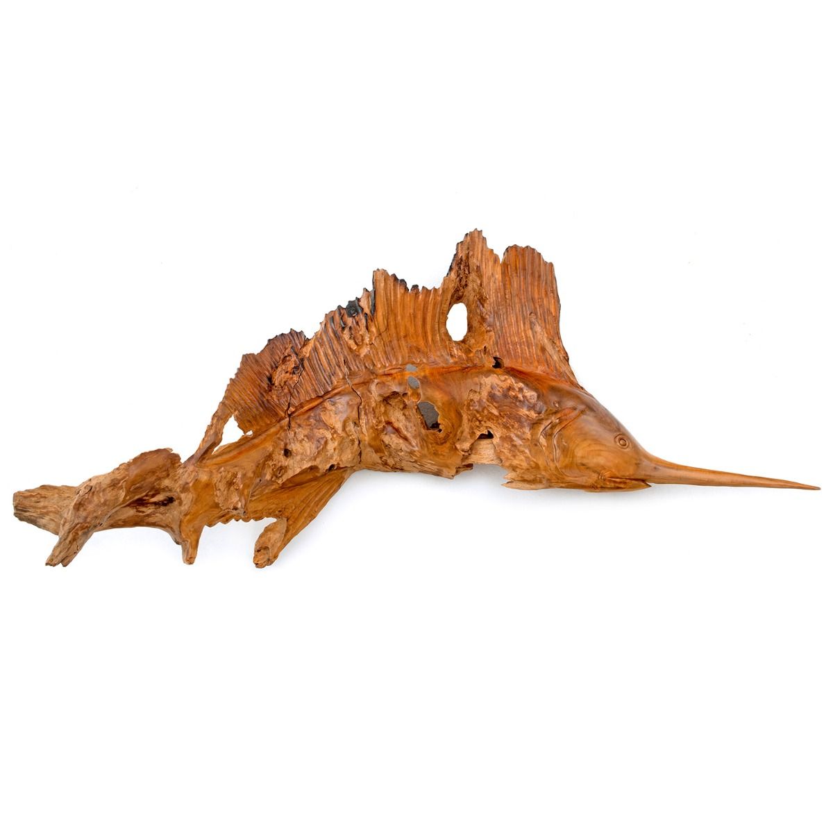 Carved Driftwood Swordfish