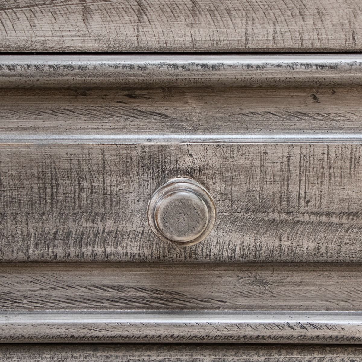 TERRA WEATHERED GRAY 6 DRAWER WARDROBE DRESSER