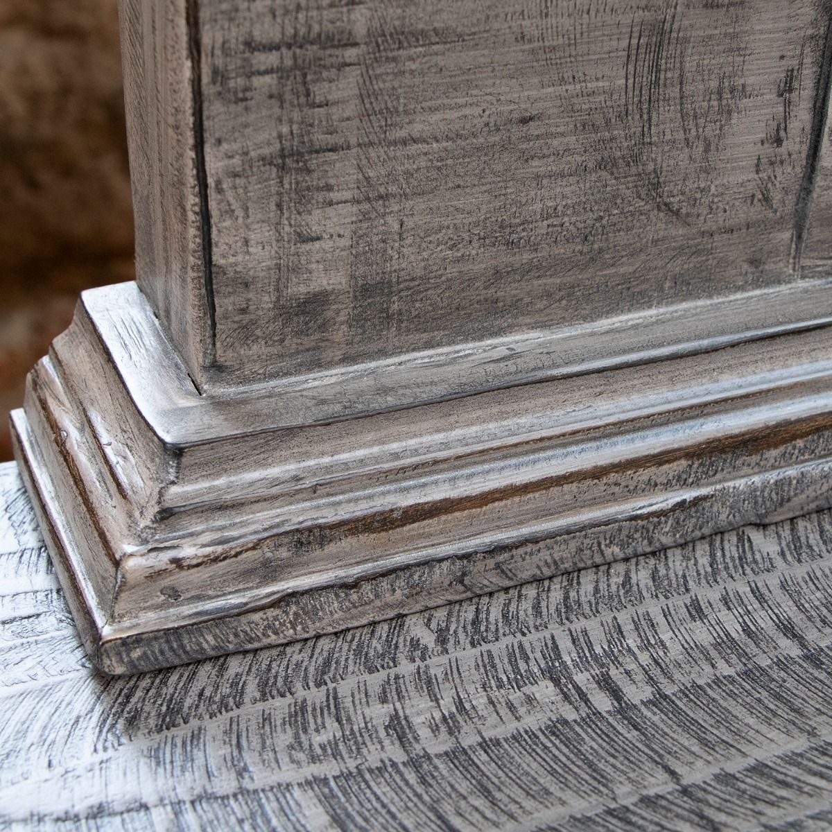 TERRA WEATHERED GRAY 6 DRAWER WARDROBE DRESSER