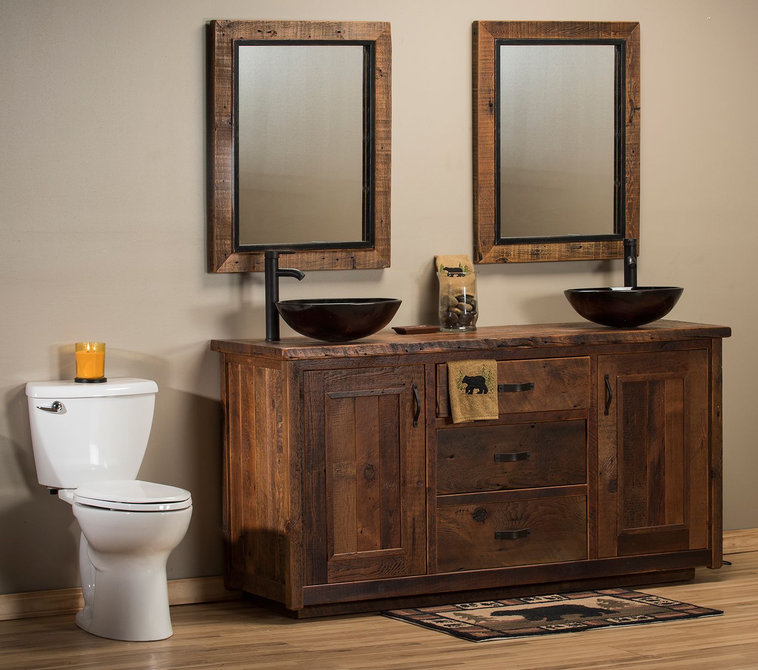 Timber Frame Barn Wood Vanity, image size:1500x1326
