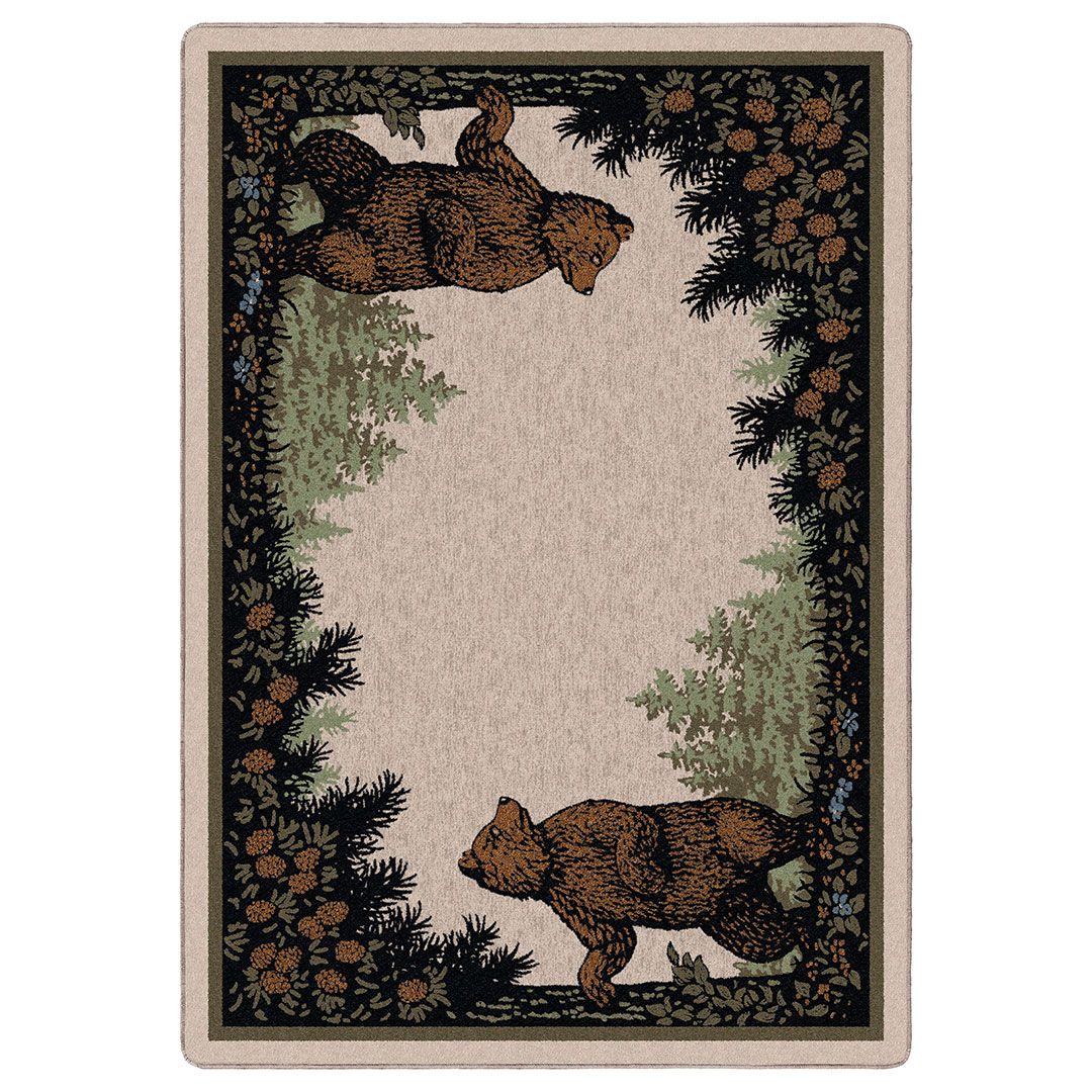 Three Bears Rug Twin Bears Rug Collection - Cabin Rugs