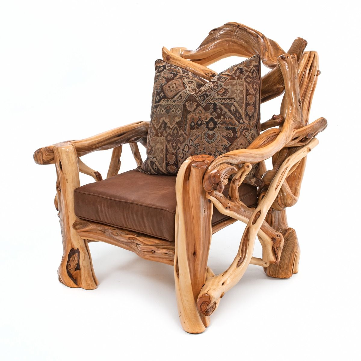 Twisted Trails Juniper Log Chair