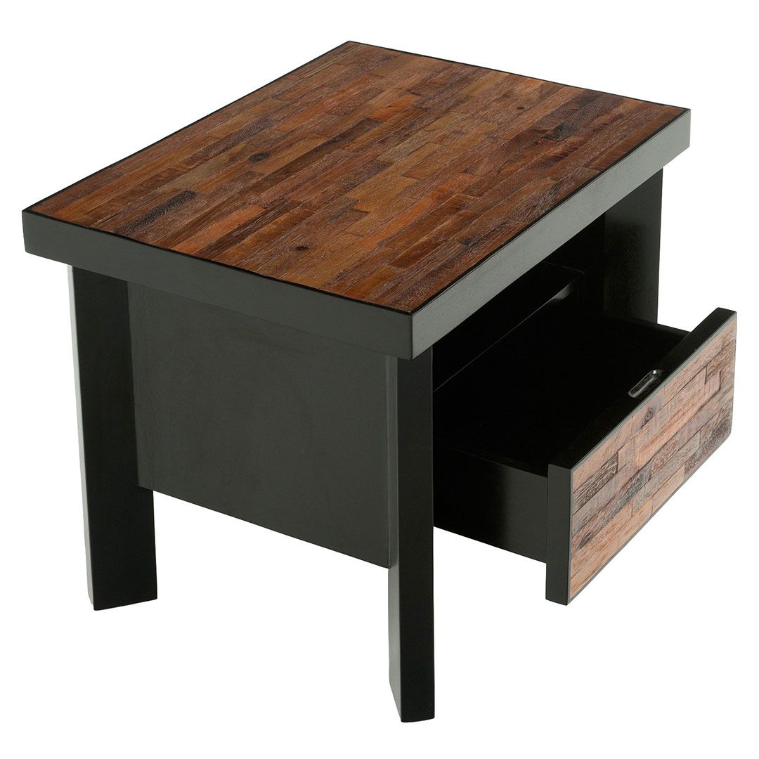 URBAN RUSTIC MAHOGANY NIGHTSTAND