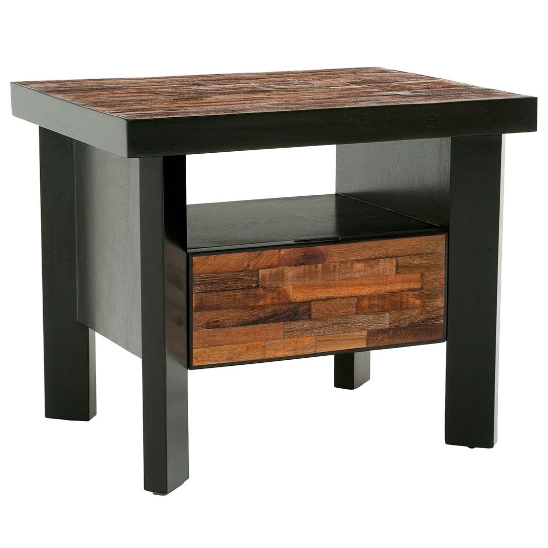 URBAN RUSTIC MAHOGANY NIGHTSTAND