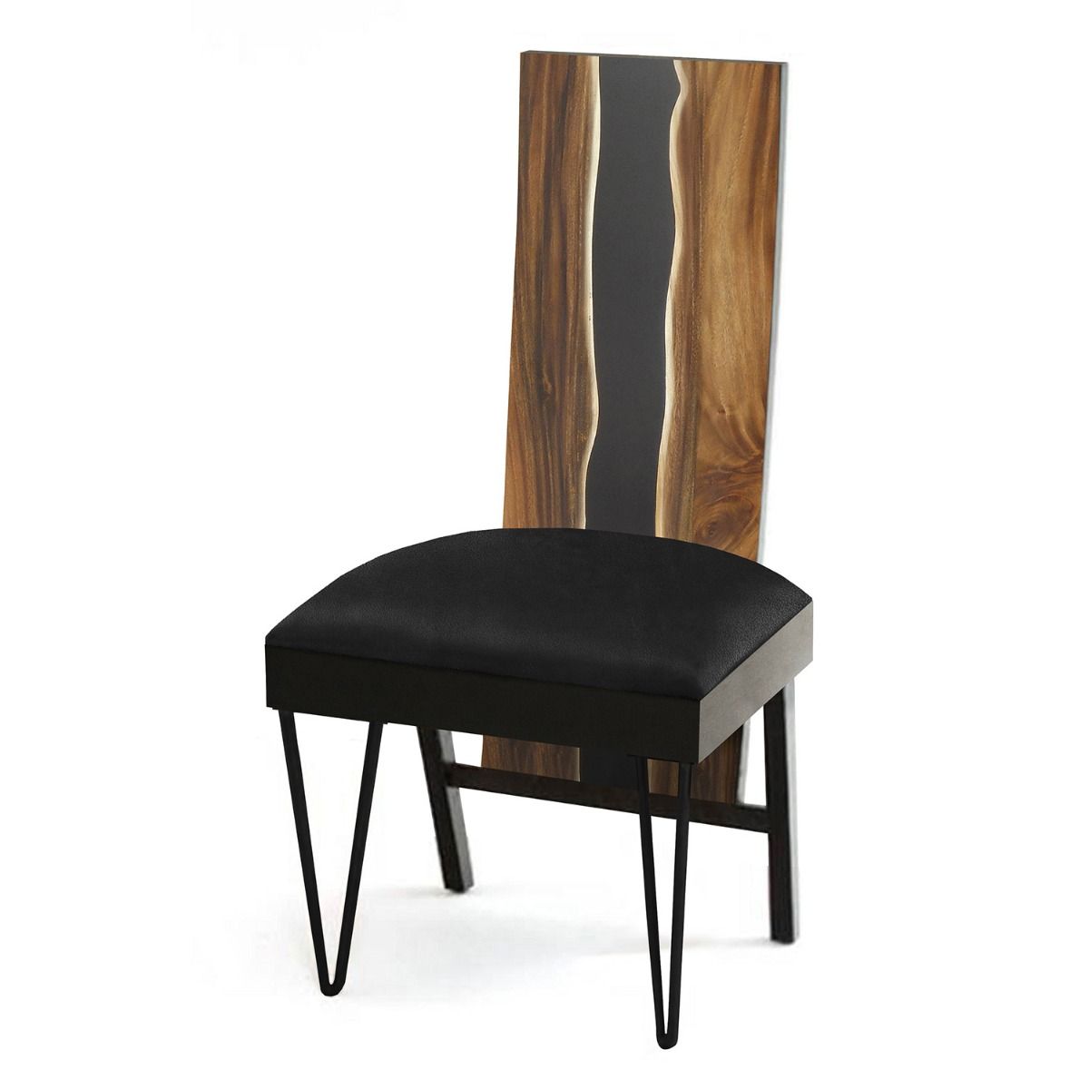 Urban Rustic Wildwood Upholstered Dining Chairs