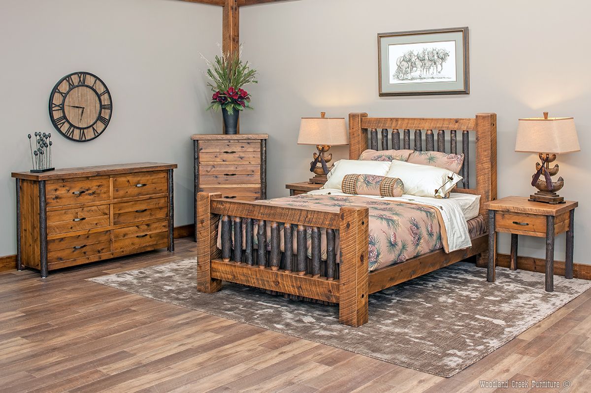 SAWMILL HICKORY ROUGH SAWN 1 DRAWER NIGHTSTAND