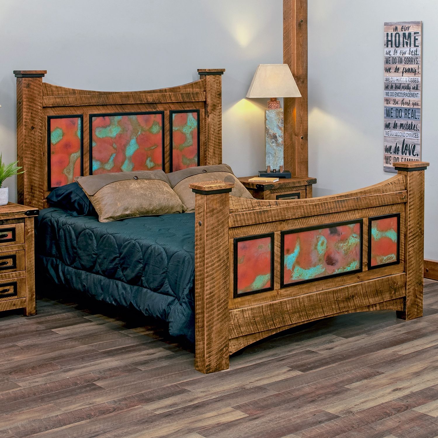 COPPER MESA TRIPLE PANEL BED