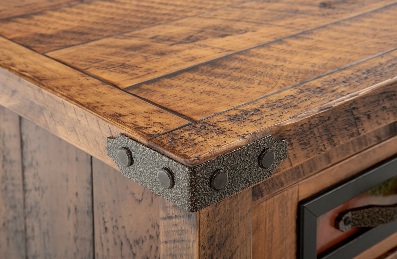 COPPER MESA ENCLOSED BARNWOOD NIGHTSTAND