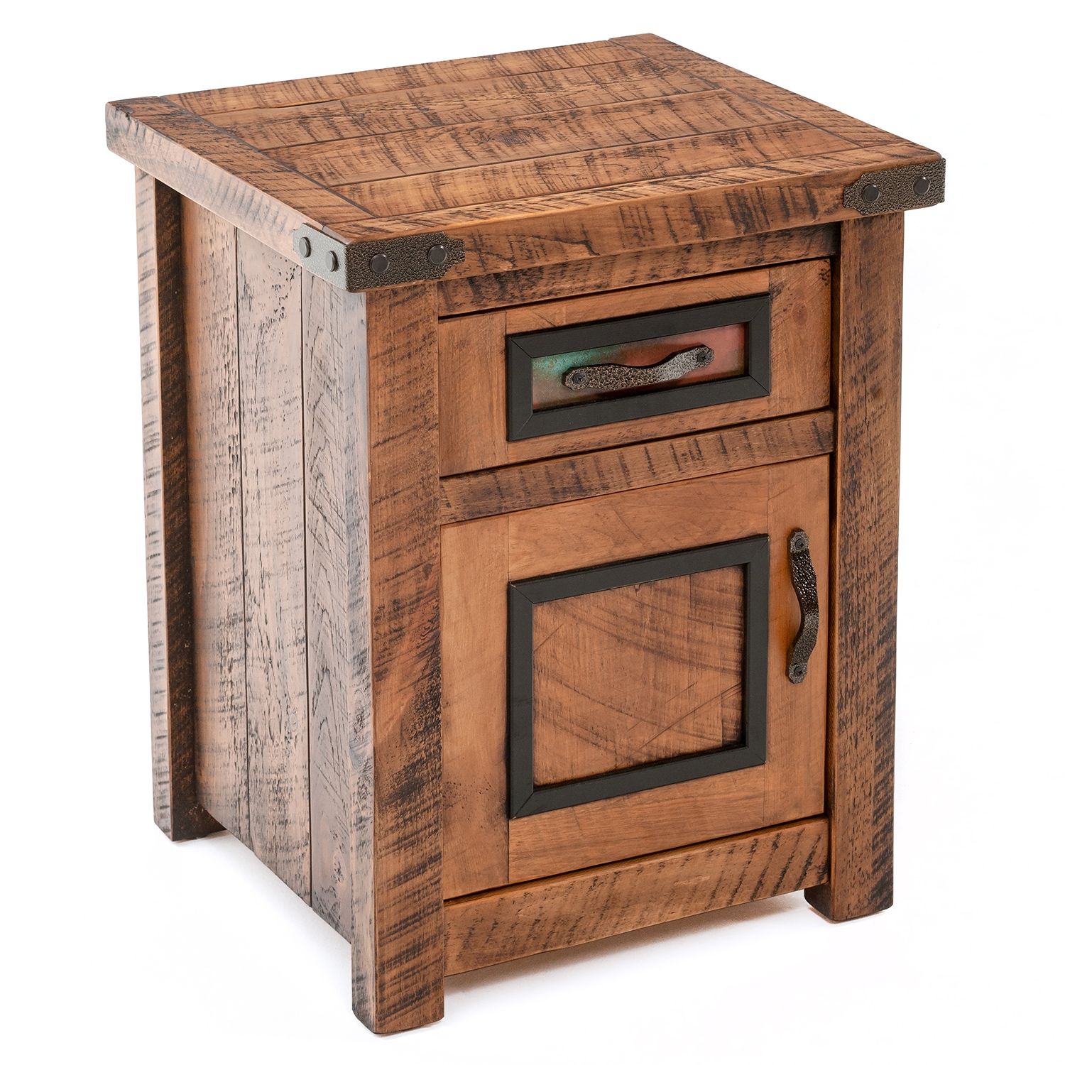COPPER MESA ENCLOSED BARNWOOD NIGHTSTAND