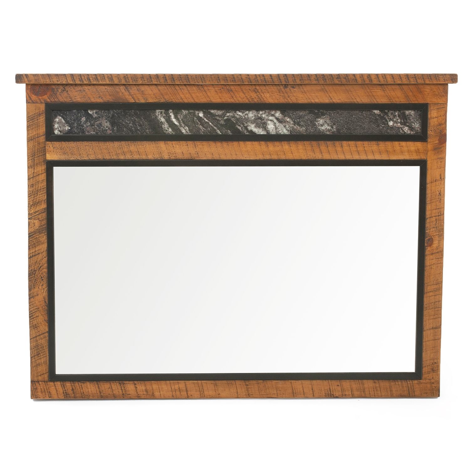 BLACK GRANITE 7 DRAWER DRESSER