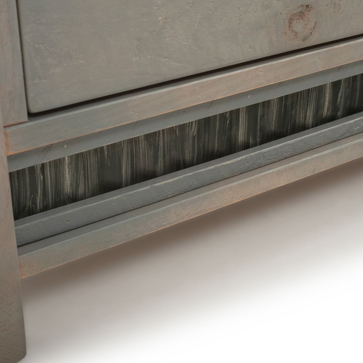 COTTAGE GRAY CORRUGATED 7 DRAWER BARNWOOD DRESSER