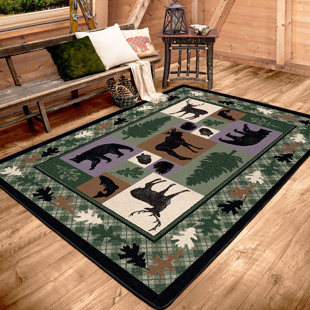 Wild Forever Rug Wildlife Retreat Rug Collection - Cabin Rugs