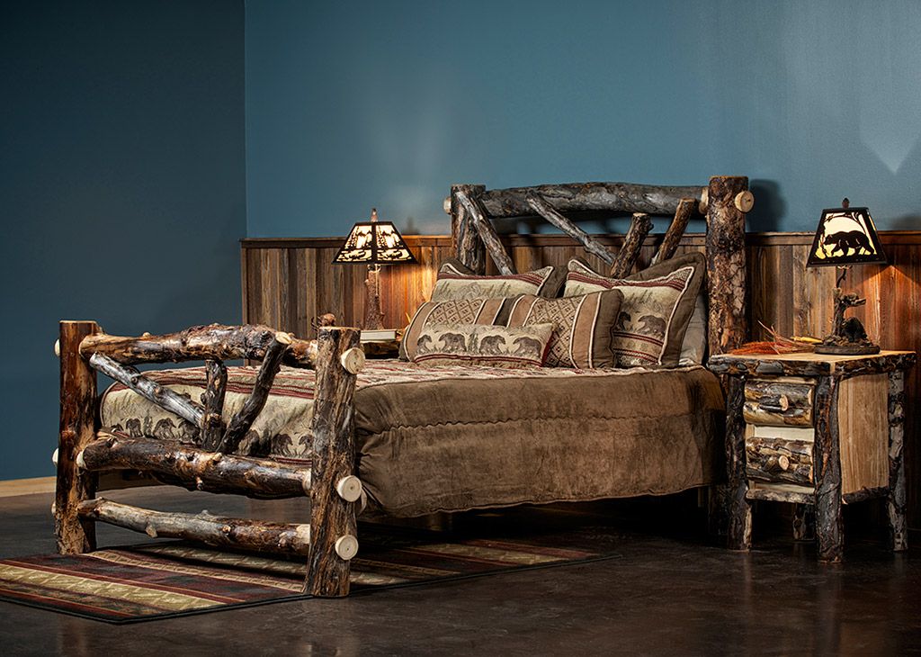 BEAVER CREEK ASPEN BROKEN ARROW LOG BED
