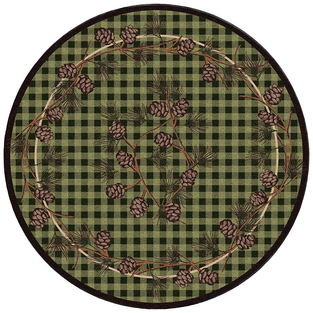 Pine Rugs Wooded Pines Area Rugs - Cabin Rugs