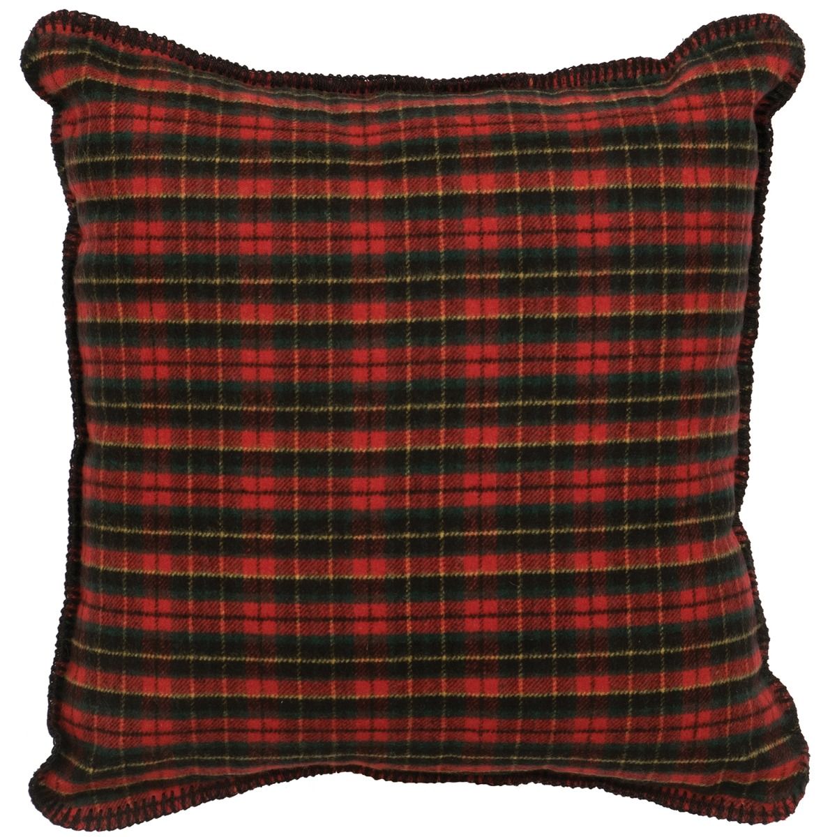 Wooded River Plaid Pillow