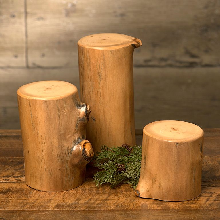 Rustic Log Table Riser Rustic Aspen Log Risers