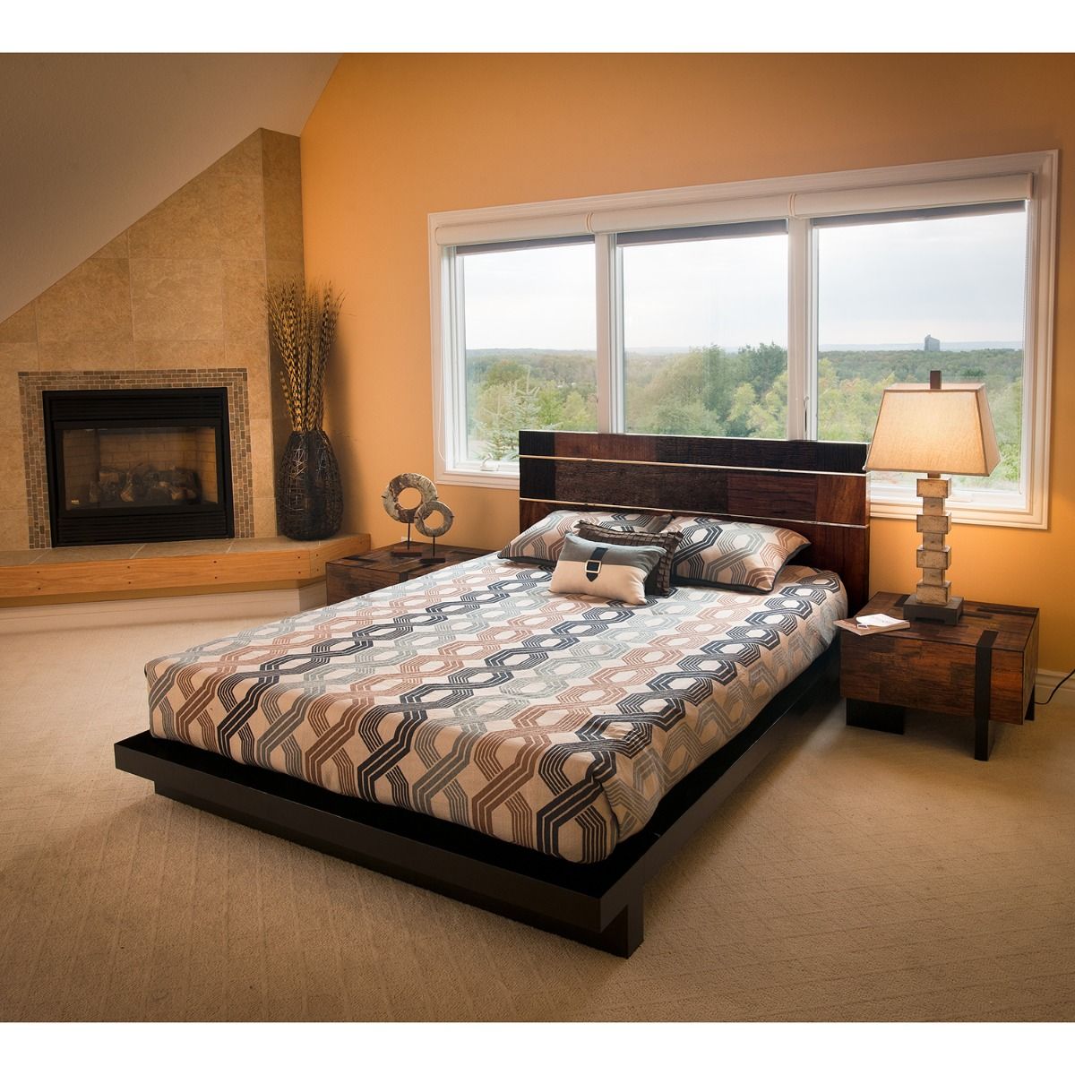 Zen Style Platform Bed, image size:1200x1200