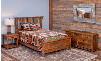 Walnut Falls Rustic Barnwood Bed