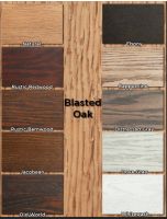 Blasted Oak Finish Options