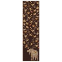Moose Blossom Chocolate Rug