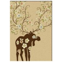 Moose Blossom Natural Rug