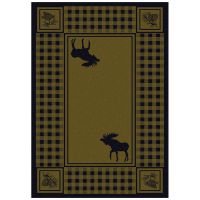 Moose Refuge Rug - Green