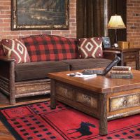 Moose Refuge Rug - Red