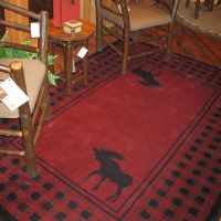 Moose Refuge Rug - Red