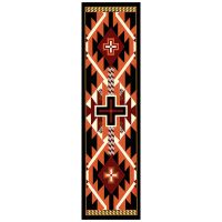 Rustic Cross Rug - Black