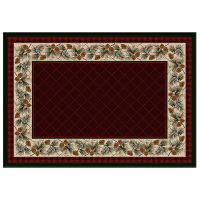 Evergreen Entry Rug - Garnet