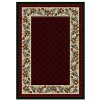 Evergreen Area Rug - Garnet
