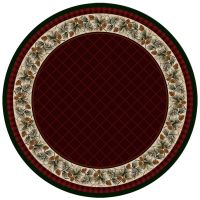 Evergreen Area Rug - Garnet