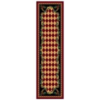 High Country Rooster Rug - Red