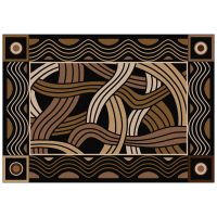 Hand Coiled Entry Rug - Black
