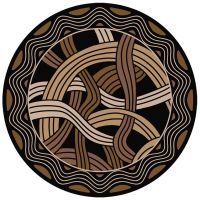 Hand Coiled Area Rug - Black