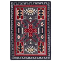 Double Cross Rug - Gray