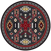Double Cross Rug - Gray