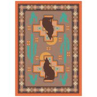 Howl at the Moon Rug - Desert Rose