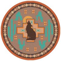 Howl at the Moon Rug - Desert Rose