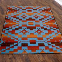 Sacred Trail Rug - Red Burst