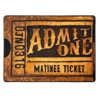 Admit One Entry Rug - Bronze
